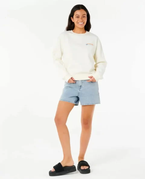 Dune Dancer Relaxed Crew Women Rip Curl Hoodies & Fleece - Image 4
