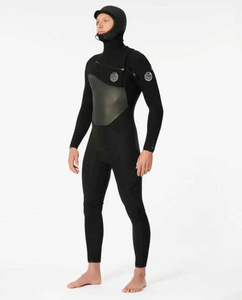 E7 Flashbomb 5/4 Hooded Chest Zip Fullsuit Wetsuit Mens Fullsuits Rip Curl - Image 2