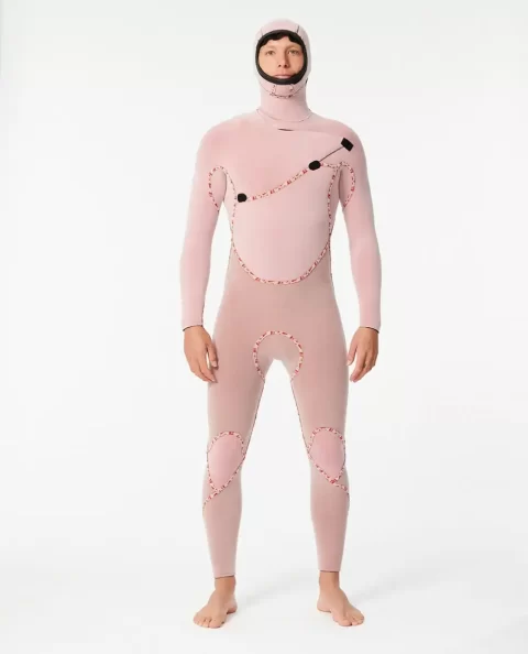 E7 Flashbomb 5/4 Hooded Chest Zip Fullsuit Wetsuit Mens Fullsuits Rip Curl - Image 3