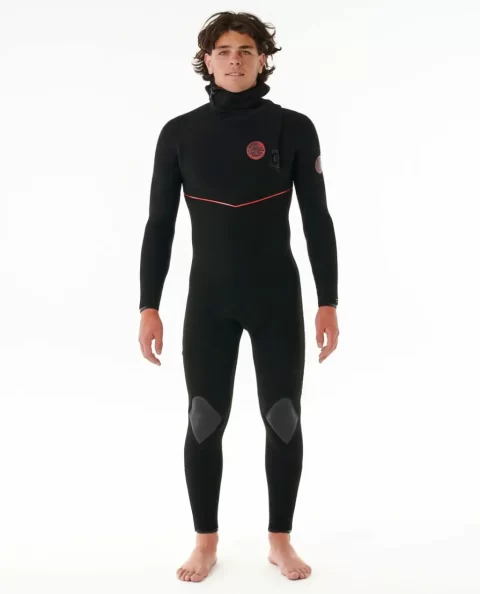 E7 Flashbomb Fusion 5/4 Hood Zip Free Fullsuit Wetsuit Rip Curl Mens Fullsuits - Image 4
