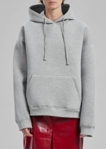 Easton Oversized Hoodie - Light Grey Women The Frankie Shop Grey Tops - Image 3