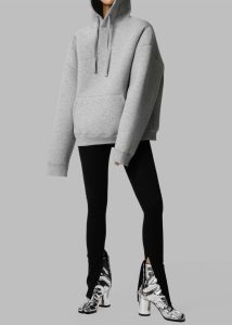 Easton Oversized Hoodie - Light Grey Women The Frankie Shop Grey Tops - Image 4