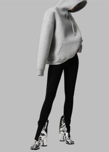 Easton Oversized Hoodie - Light Grey Women The Frankie Shop Grey Tops - Image 5