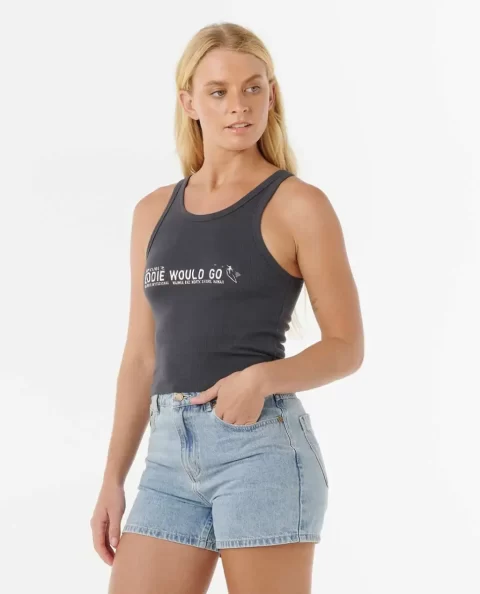 Eddie Would Go Rib Tank Women Rip Curl Tees & Tanks - Image 3
