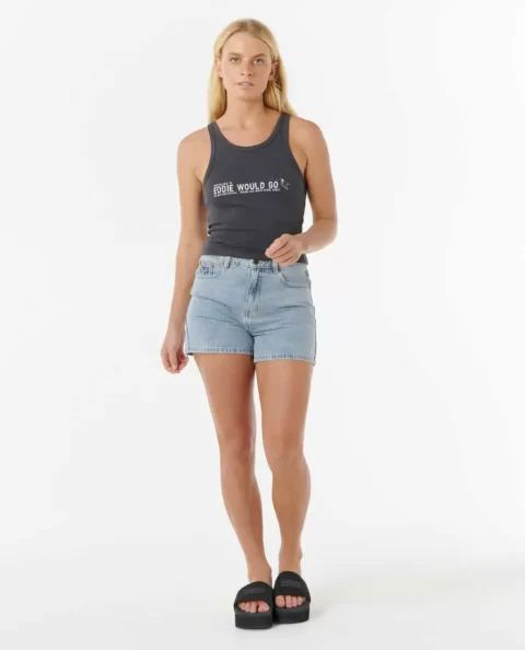 Eddie Would Go Rib Tank Women Rip Curl Tees & Tanks - Image 4