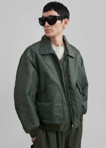 Elias Bomber - Army Green Men Green Outerwear The Frankie Shop - Image 2