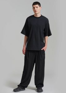 Eliott Crinkle Tee - Black Men The Frankie Shop Tops Black - Image 3