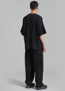 Eliott Crinkle Tee - Black Men The Frankie Shop Tops Black - Image 4