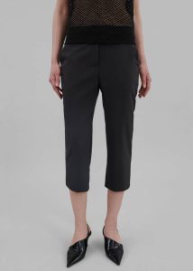 Emersyn Capri Pants - Black Bottoms Black The Frankie Shop Women - Image 4