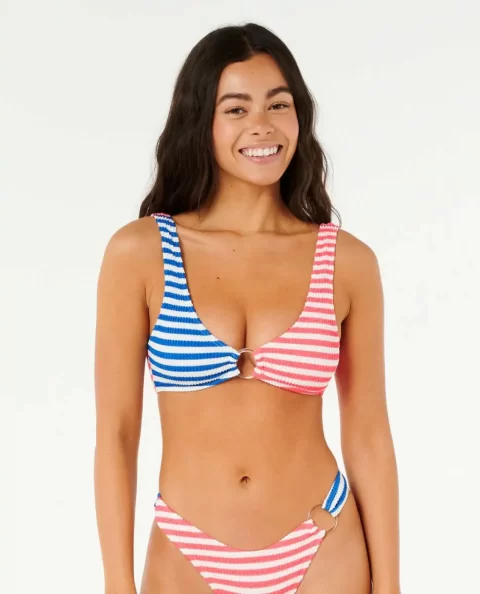 Es Vedra Stripe Bikini Crop Bikini Tops Rip Curl Women