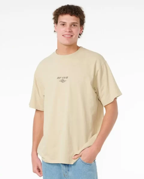 Fade Out Embroid Tee Mens Rip Curl Tees & Tanks - Image 2