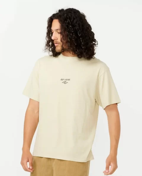 Fade Out Embroid Tee Mens Rip Curl Tees & Tanks - Image 3