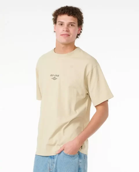 Fade Out Embroid Tee Mens Rip Curl Tees & Tanks - Image 4