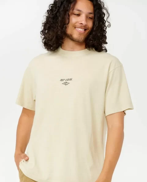 Fade Out Embroid Tee Mens Rip Curl Tees & Tanks