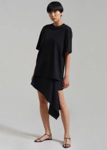 Faro Boxy Tee - Black Black The Frankie Shop Tops Men - Image 2
