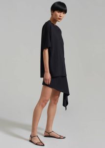 Faro Boxy Tee - Black Black The Frankie Shop Tops Men - Image 3
