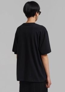 Faro Boxy Tee - Black Black The Frankie Shop Tops Men - Image 4
