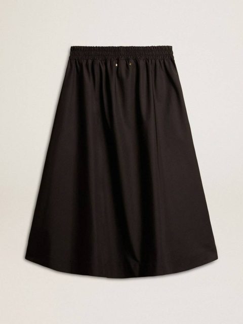 Flared Skirt In Black Technical Nylon Black Golden Goose Women Skirts & Shorts - Image 2