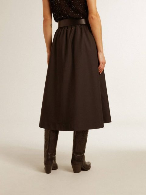 Flared Skirt In Black Technical Nylon Black Golden Goose Women Skirts & Shorts - Image 5