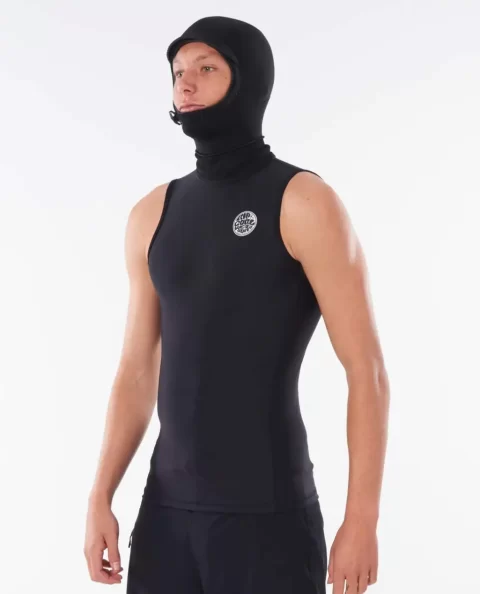 Flashbomb 0.5Mm Hooded Vest Mens Rip Curl Jackets Vests & Bottoms - Image 2