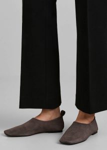 Flats The Frankie Shop Brown Women A.emery Pia Flats - Mulch Suede - Image 2