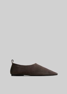 Flats The Frankie Shop Brown Women A.emery Pia Flats - Mulch Suede