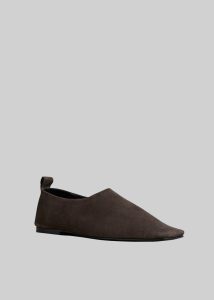 Flats The Frankie Shop Brown Women A.emery Pia Flats - Mulch Suede - Image 4