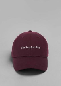Frankie Baseball Cap - Burgundy Headwear The Frankie Shop Women Red