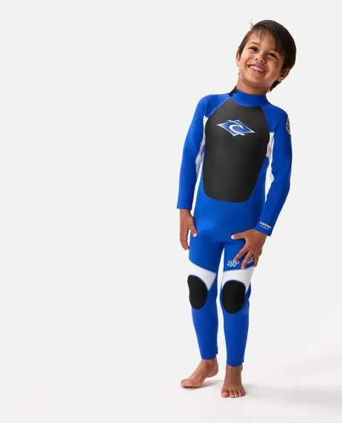 Fullsuits Groms Omega 4/3 Back Zip Fullsuit Wetsuit Kids Rip Curl