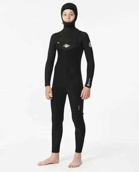 Fullsuits Junior Dawn Patrol 5/4 Chest Zip Fullsuit Wetsuit Rip Curl Kids - Image 2