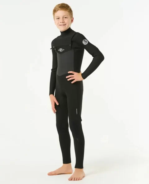 Fullsuits Kids Rip Curl Junior Dawn Patrol Chest Zip 4/3 Wetsuit - Image 2