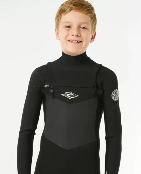Fullsuits Kids Rip Curl Junior Dawn Patrol Chest Zip 4/3 Wetsuit - Image 5