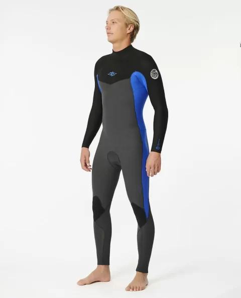 Fullsuits Mens Dawn Patrol 4/3 Back Zip Wetsuit Rip Curl - Image 2