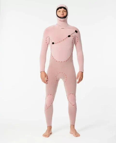 Fullsuits Mens Rip Curl E7 Flashbomb 6/4 Hooded Chest Zip Fullsuit Wetsuit - Image 4
