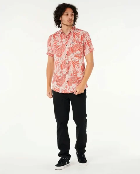 Fun Times Floral Short Sleeve Shirt Shirts & Flannels Rip Curl Mens - Image 4