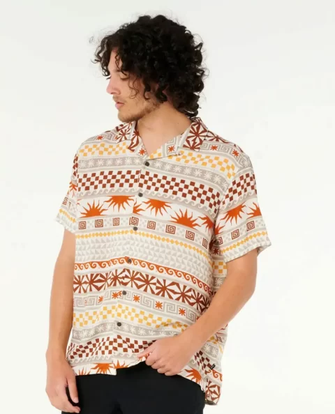 Fun Times Stripe Short Sleeve Shirt Rip Curl Shirts & Flannels Mens - Image 2