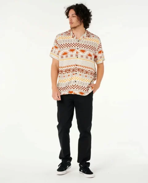 Fun Times Stripe Short Sleeve Shirt Rip Curl Shirts & Flannels Mens - Image 4