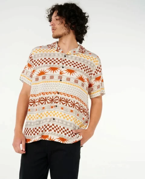 Fun Times Stripe Short Sleeve Shirt Rip Curl Shirts & Flannels Mens