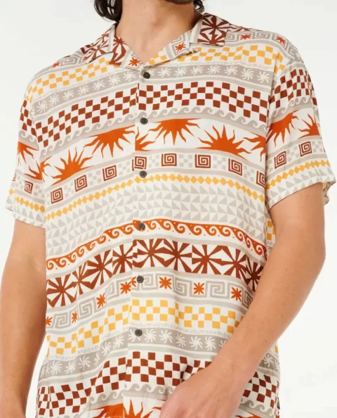 Fun Times Stripe Short Sleeve Shirt Rip Curl Shirts & Flannels Mens - Image 5