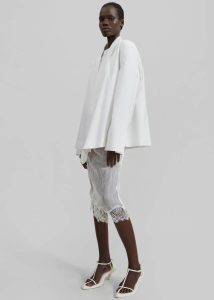 Geneva Wrap Blazer - White White Women Outerwear The Frankie Shop - Image 4