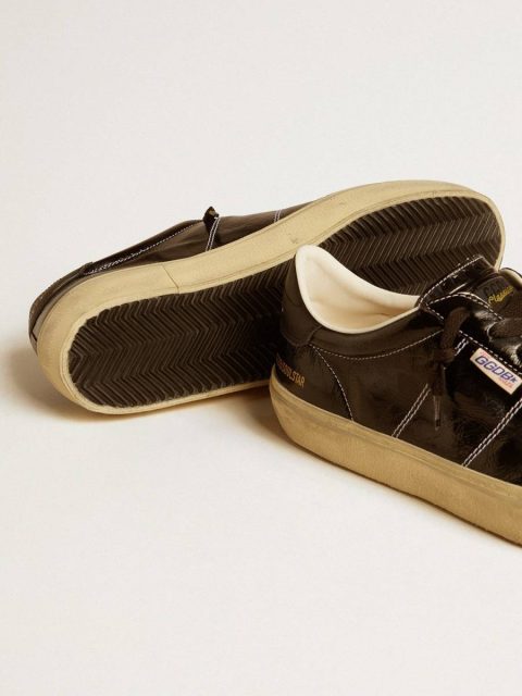 Ggdb Classics Golden Goose Men's Soul Star In Black Patent Leather With Black Leather Heel Tab Men - Image 3