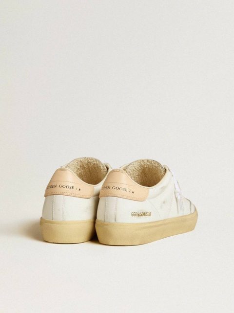 Ggdb Classics Women's Soul Star In White Leather With Pink Leather Heel Tab Women Golden Goose - Image 4