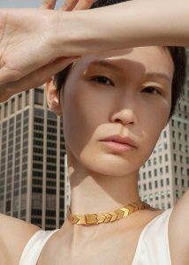 Gold Bevza Flat Spikelet Choker - Gold The Frankie Shop Women Jewelry - Image 4