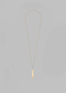 Gold Women Jewelry The Frankie Shop Bevza Flat Spikelet Pendant - Gold - Image 2