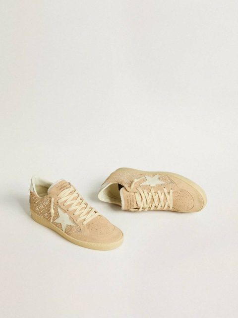 Golden Goose Ball Star In Suede And Swarovski Crystals With Leather Star And Metallic Heel Tab Women Ball Star - Image 2
