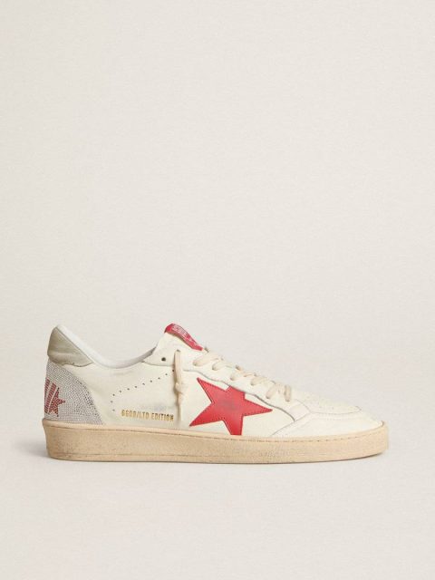 Golden Goose Ball Star Men Valentine’s Day Men’s Ball Star With Red Leather Star And Red Swarovski Lettering - Image 2