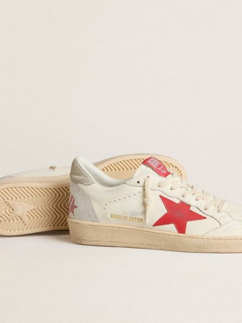 Golden Goose Ball Star Men Valentine’s Day Men’s Ball Star With Red Leather Star And Red Swarovski Lettering - Image 4
