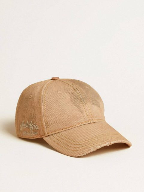 Golden Goose Beige Baseball Cap With A Lived-In Finish Hats Beige Women - Image 2