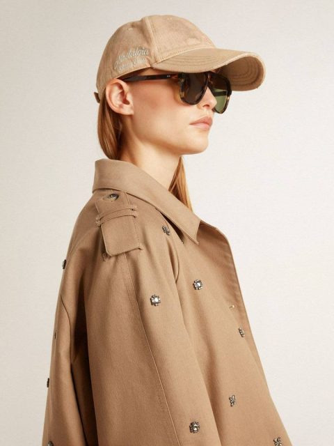Golden Goose Beige Baseball Cap With A Lived-In Finish Hats Beige Women - Image 3