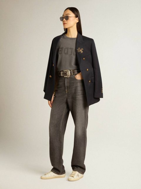 Golden Goose Black Women Jeans & Pants Women’s Black Jeans With Printed Pocket - Image 3